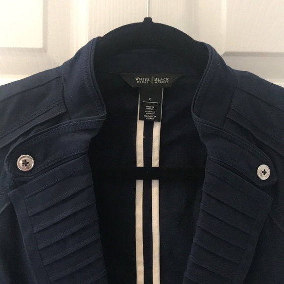 Navy Bolero Jacket size 8 - Picture 2 of 4
